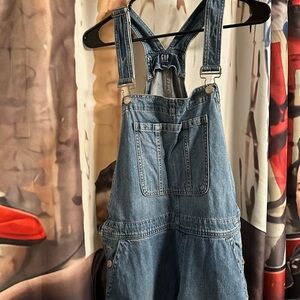CLOSET CLOSING GAP Blue Denim Overalls Large